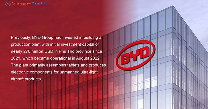 BYD Group investment in Phu Tho