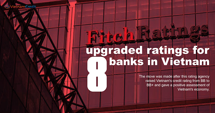 Fitch Ratings upgraded ratings for 8 banks in Vietnam