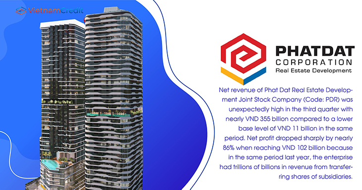 Net revenue of Phat Dat Real Estate Development
