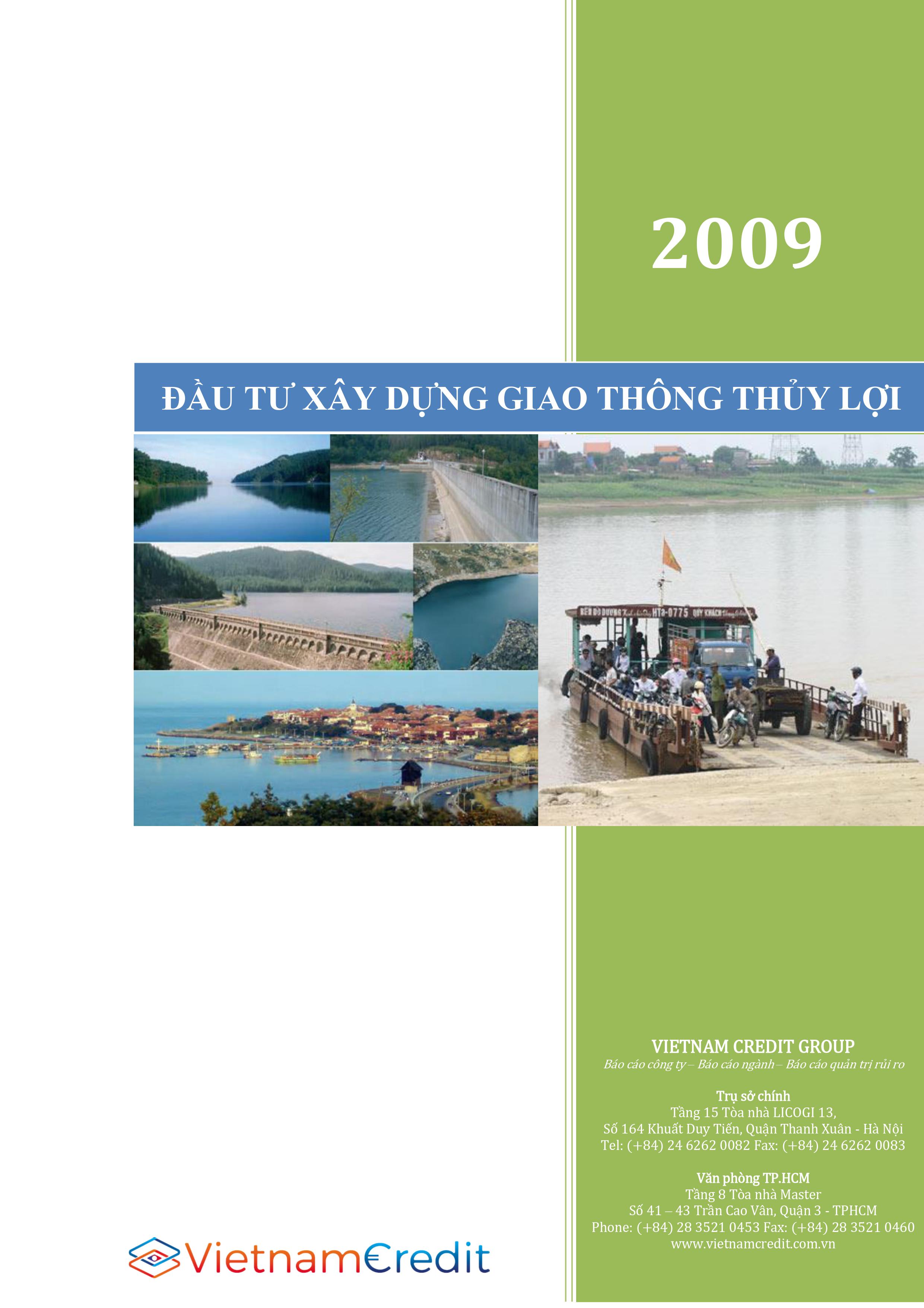 Báo cáo ngành Đầu tư xây dựng giao thông thủy lợi 2009