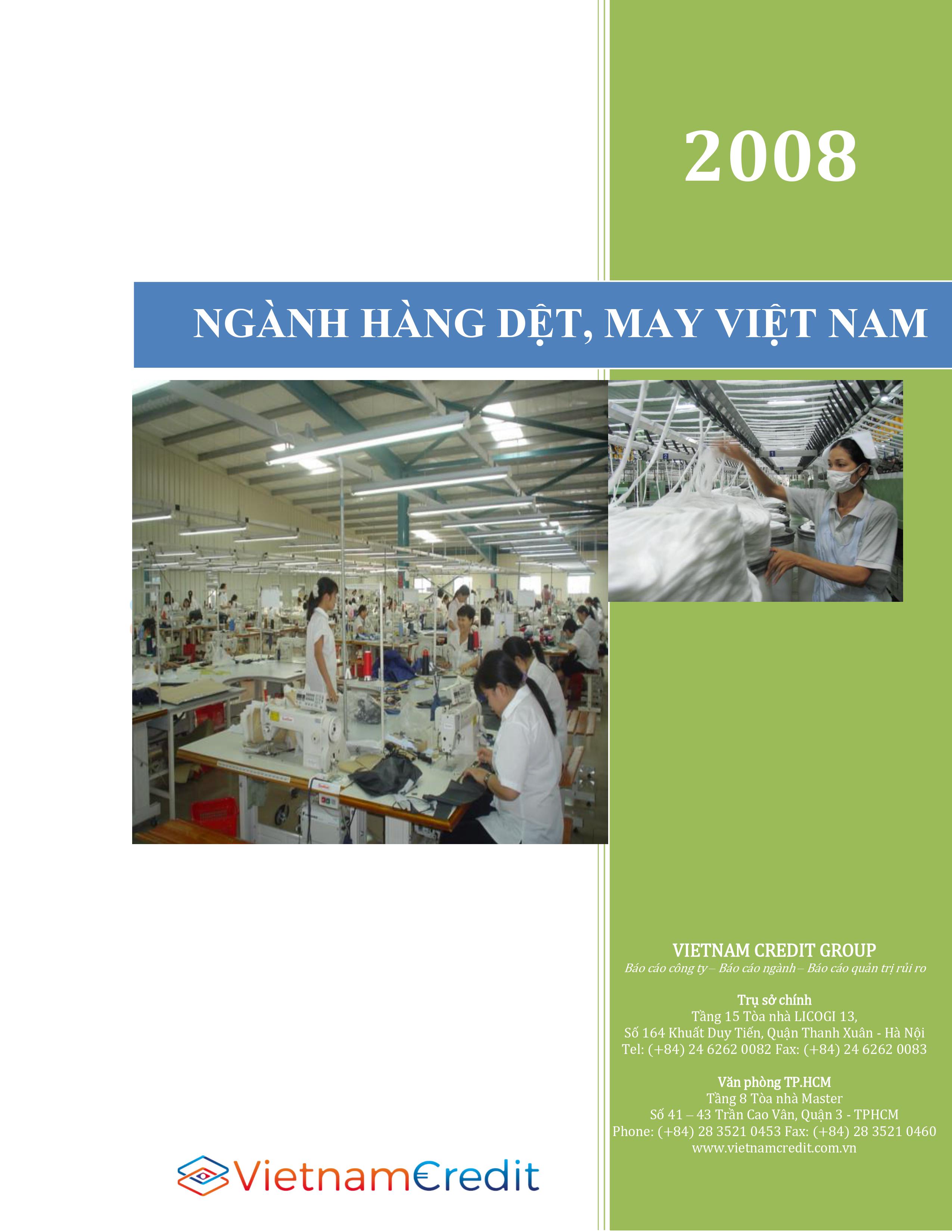 Báo cáo ngành Dệt may Việt Nam 2009