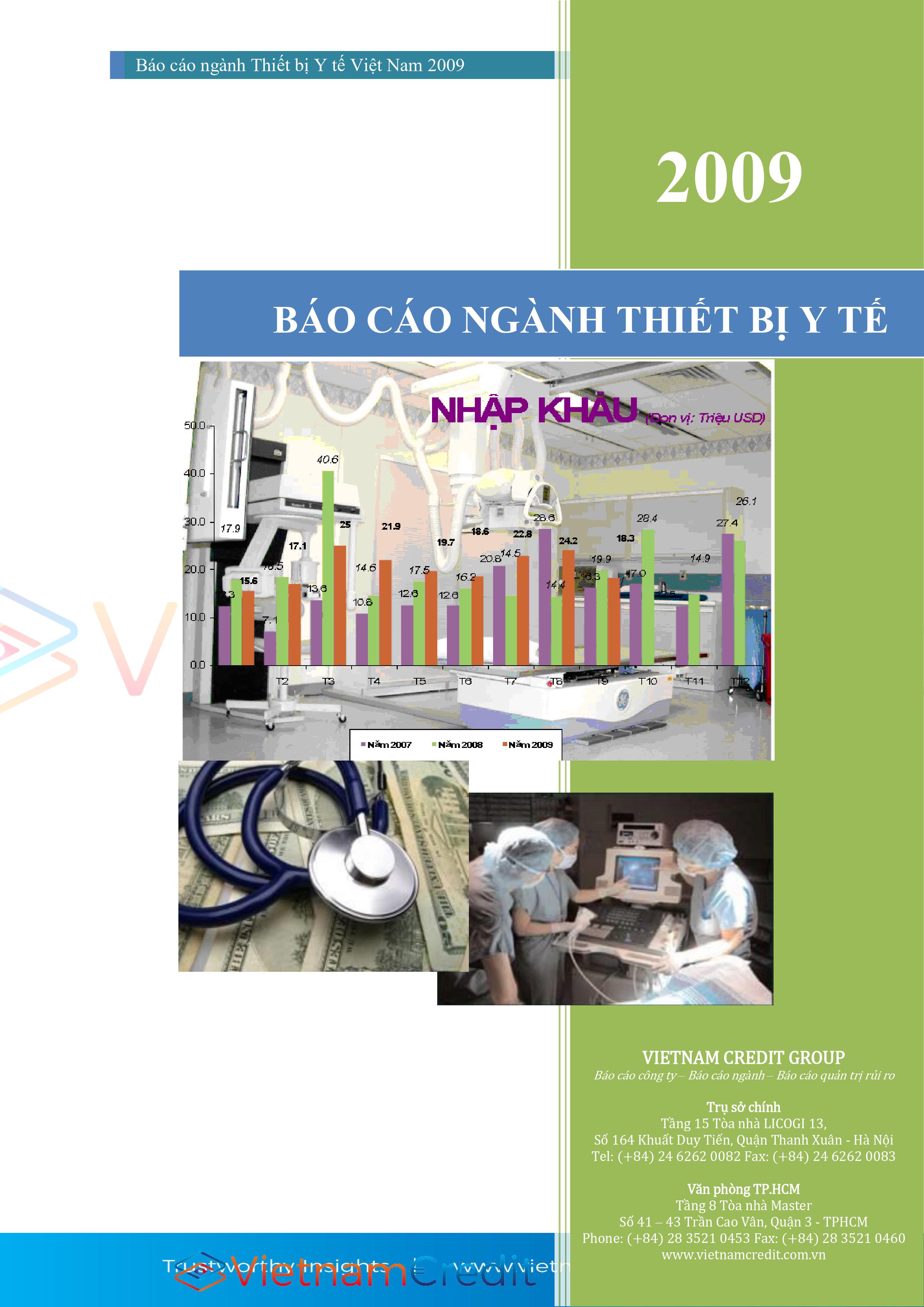 Báo cáo ngành Thiết bị y tế Việt Nam 2009