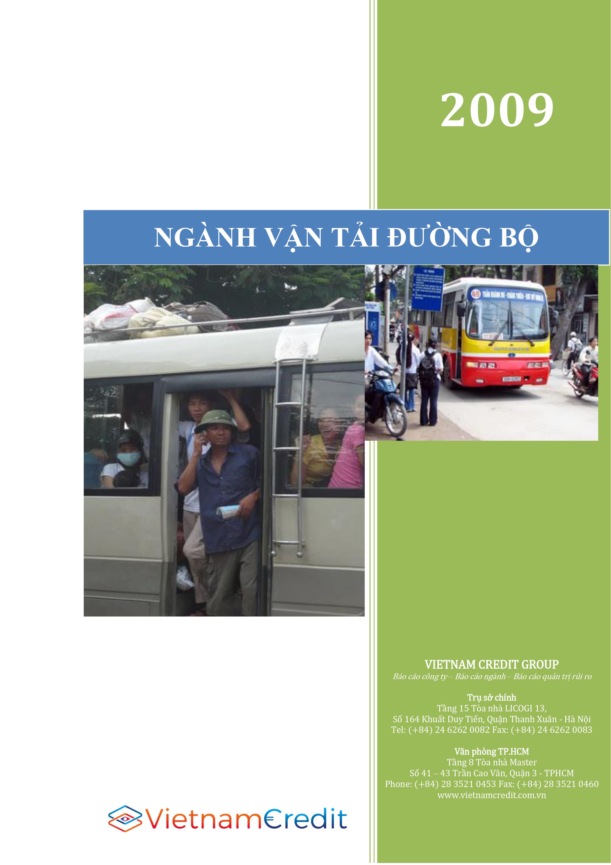Báo cáo ngành Vận tải đường bộ Việt Nam 2009