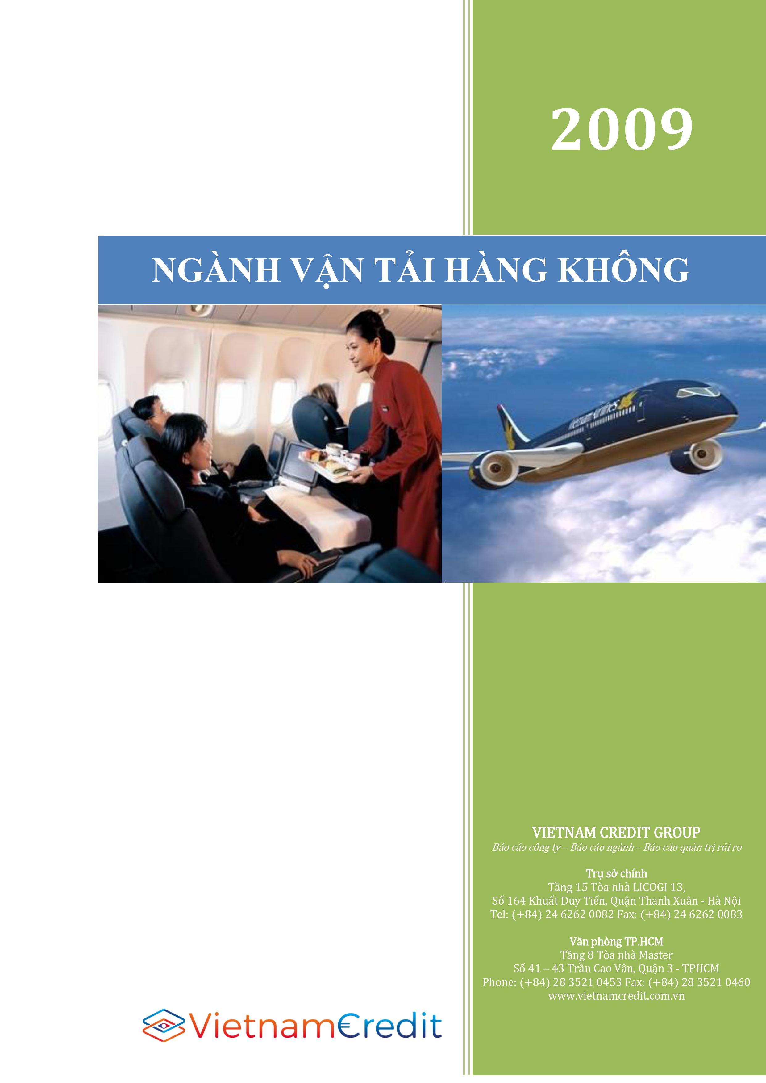 Báo cáo ngành Vận tải hàng không Việt Nam 2009