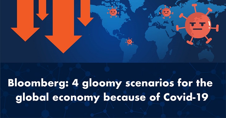 Bloomberg: 4 gloomy scenarios for the global economy because of Covid-19