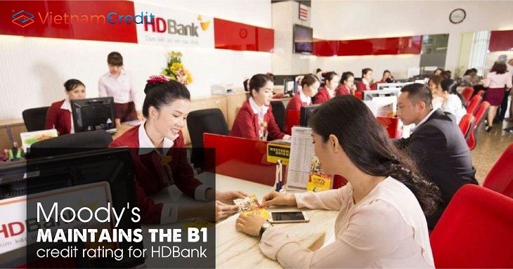 Moody’s maintains the B1 credit rating for HDBank
