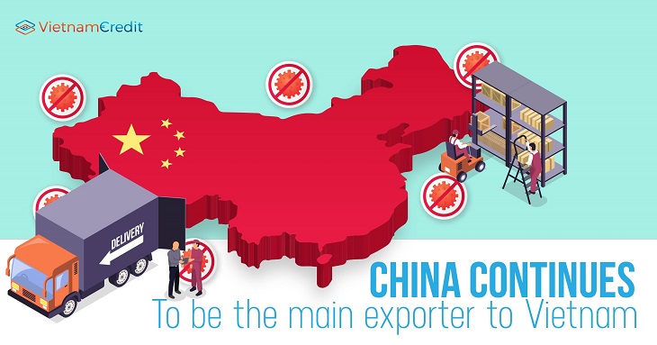 China continues to be the main exporter to Vietnam