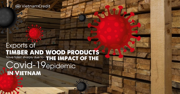 Exports of timber and wood products have fallen sharply due to the impact of the Covid-19 epidemic in Vietnam