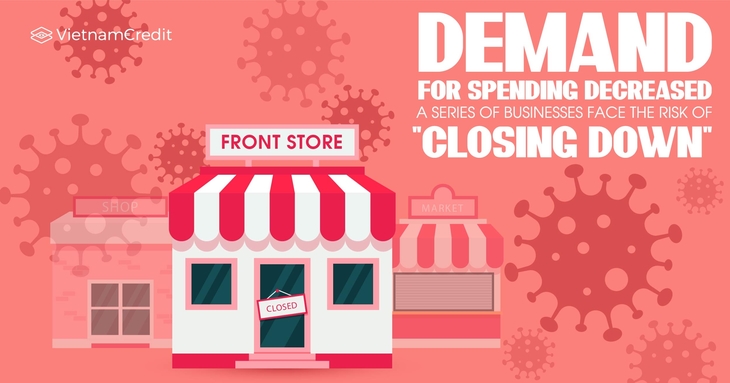 Demand for spending decreased, a series of businesses faced the risk of closing down