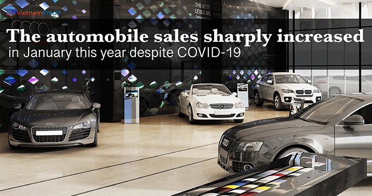 The automobile sales sharply increased in January this year despite COVID-19