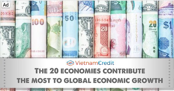 The 20 economies contribute the most to global economic growth