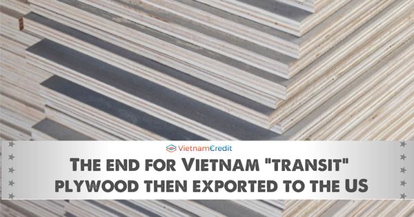The End For Vietnam Transit Plywood Then Exported To The Us
