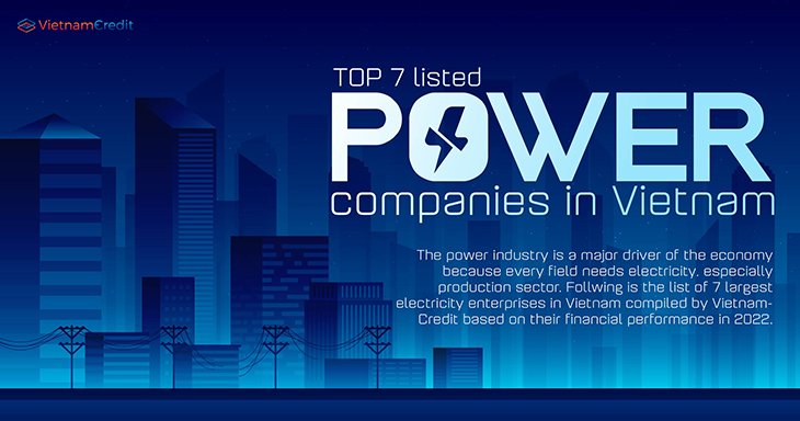 Top 7 listed power companies in Vietnam